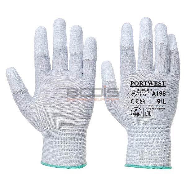 Gant Antistatique doigts enduit PU A198 (1)