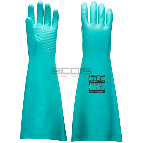 Gant Nitrile vert extra-long A813 (1)