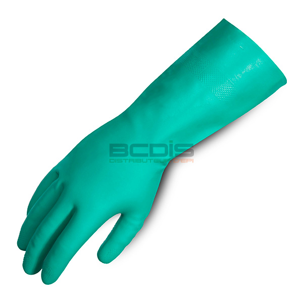 Gant nitrile vert protection chimique (2)