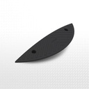 Embout de ralentisseur en caoutchouc noir 60 cm