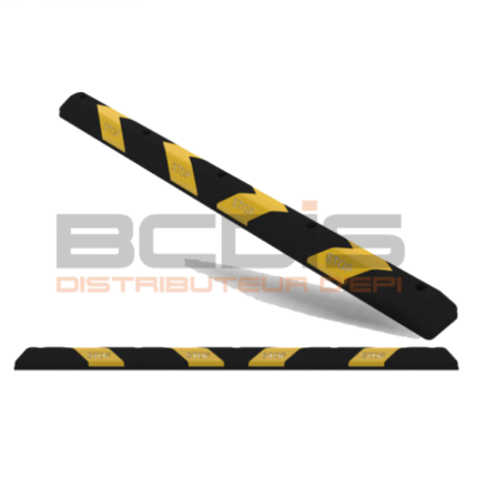 Butée de roue noir jaune