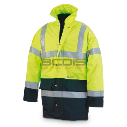 Parka haute visibilité Jaune/bleu marine 320 g