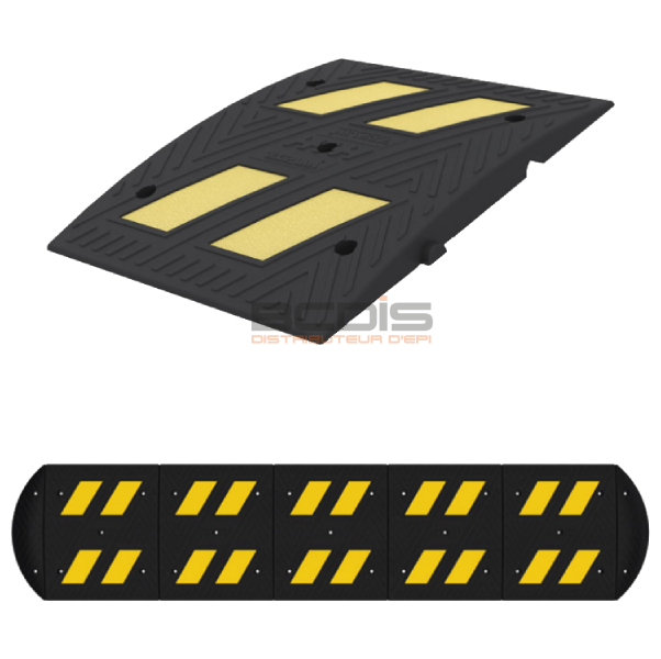 Ralentisseur de vitesse en caoutchouc noir